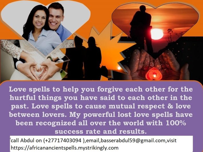 Real Powerful Love Spells That Work Overnight Call +27717403094