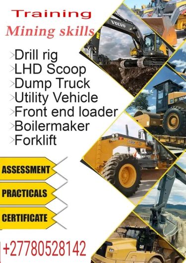 Excavator TLB training &Certification( 0780528142) forklift training mobile crane training dump truck training bobcat training reach truck training