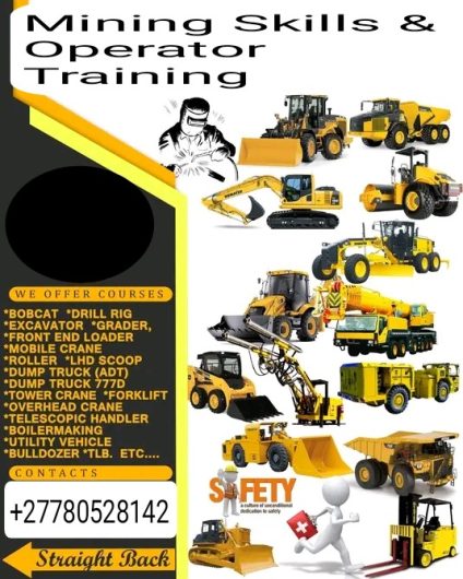 Dump truck operator training //0780528152/ front end loader forklift excavator operator training crane training welding courses and boiler maker