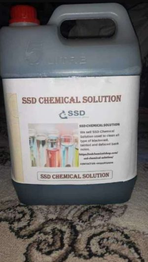 How to use SSD chemical solution for cleaning black dollar